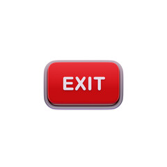 Exit Label Red CTA Button