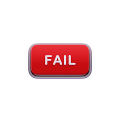 Fail Label Red CTA Button