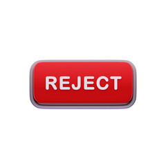 Reject Label Red CTA Button