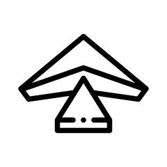 hang gliding line icon