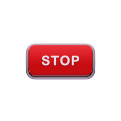 Stop Label Red CTA Button