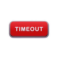 Timeout Label Red CTA Button