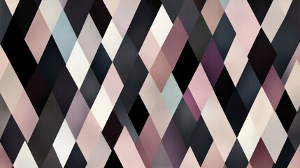 Elegant Rhombus Composition with Refined Color Palette for Decorative Use