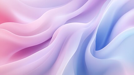 Obraz premium Abstract Pastel Waves Flowing Softly Together