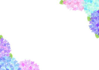 綺麗な紫陽花のフレーム