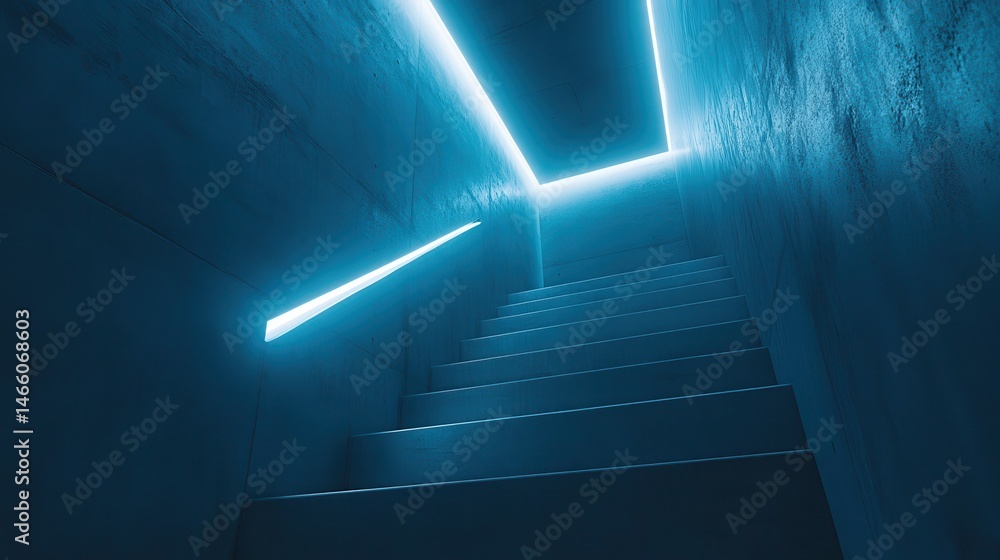 Poster captivating luminous lines and subtle illumination create a comp