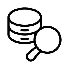 database query line icon