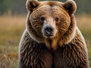 Fototapeta premium cute big brown bear