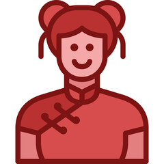 woman two tone icon