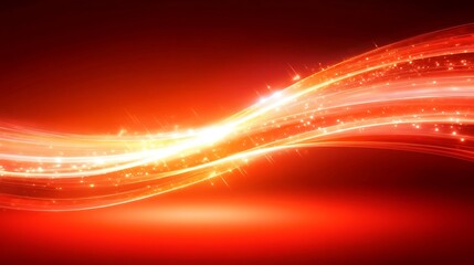 Abstract fiery red swirling lines