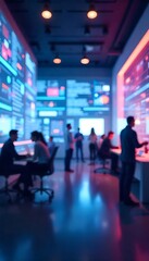 Generative AI The nerve center team collaborative work environment in a modern technology focused company