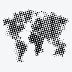 Fototapeta premium This Web global vector illustration displays a detailed and dotted design of the world map showcasing continents like America Europe Asia and Australia on planet Earth Wold map Dot vector