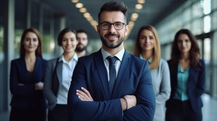 Obraz premium Confident Business Team Portrait