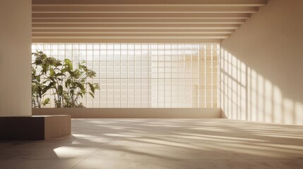 empty room with window