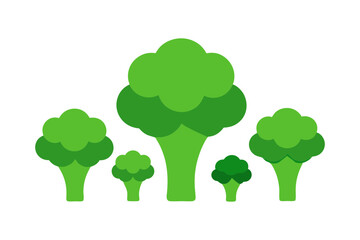 Broccoli Silhouette Vector Vegetable Art Design 