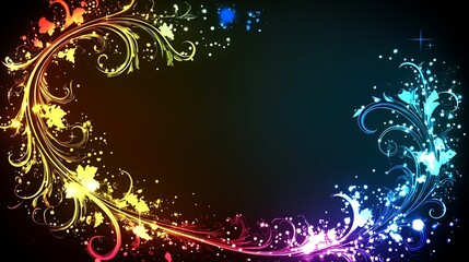 Colorful floral design