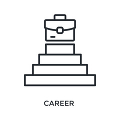 Career  Icon Outline Style. Vector Illustration For Graphic Design
