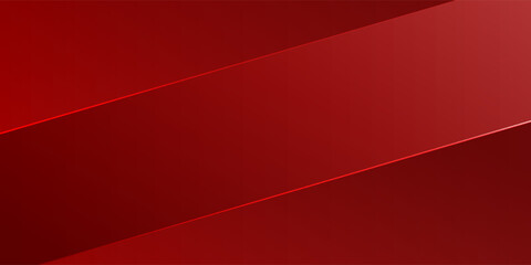 Obraz premium Abstract red background with diagonal layered stripes and subtle gradient lighting. modern trendy design in Vector Illustration