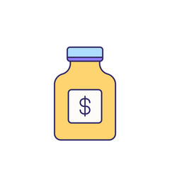 Saving money icon