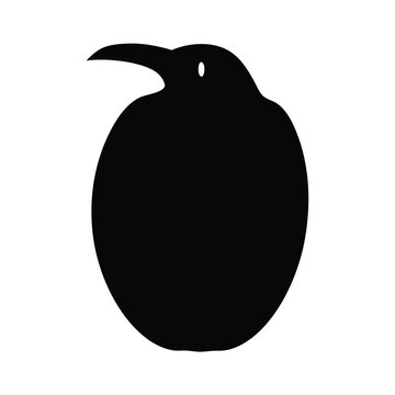 recommend clip art: kiwi vector silhouette icon, black and white illustration of food.