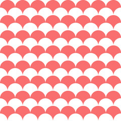 seamless pattern with red white circle pattern background