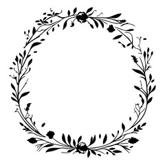 Botanical elegance: A handcrafted floral wreath evokes nature's refined artistry