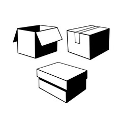 set of boxes