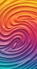 Obraz premium Abstract Swirling Rainbow Pattern, Vibrant Color Vortex