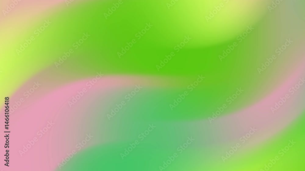 Poster abstract gradient animation: soft pink and green color swirls in motion