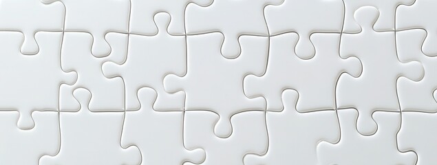 White puzzle pieces