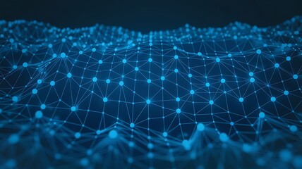 Abstract Digital Network, Glowing Particle Grid, Technological Data Wave, Blue Network Background, Dynamic Digital Art, Abstract Cyberspace, Glowing Particle Connections, Digital Grid Background




