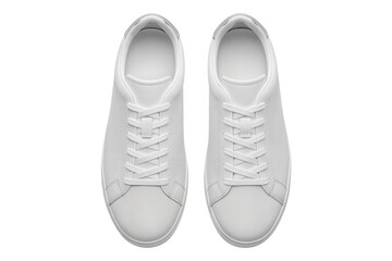 Minimalist White Sneakers on a Clean Surface