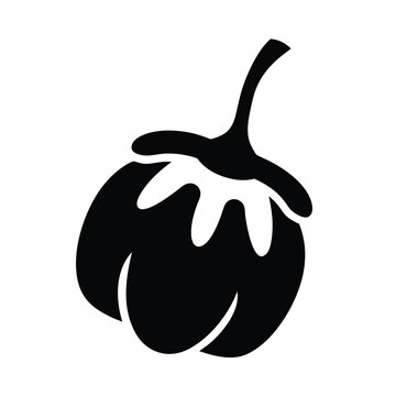 black eggplant simple design clip art preview