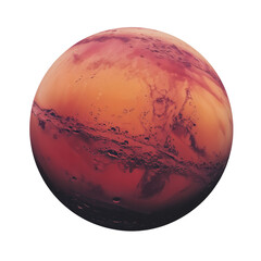 Rugged Martian Landscape with Valleys and Craters