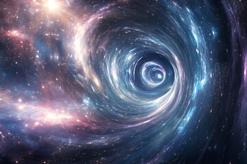 Fototapeta premium Cosmic Swirl A Galactic Vortex Of Stars And Nebulae