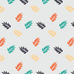 Colorful Leaves Pattern pattern design.