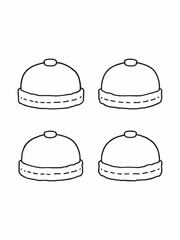 cap line art simple modern monochrome drawing concept.eps