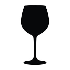 aperol spritz vector silhouette icon, black and white illustration of drinks.