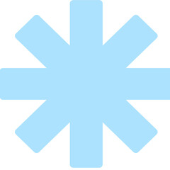 snowflake on blue background