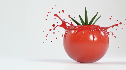 Red Tomato Splashing
