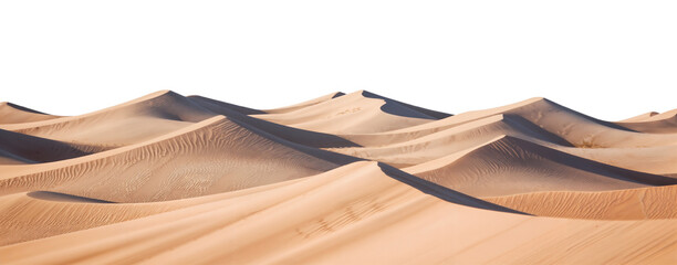 Naklejka premium Endless Sand Dunes Under a Clear Blue Sky
