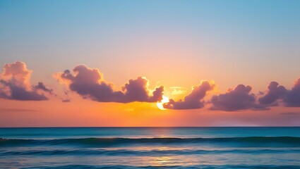 Obraz premium sunset on the beach