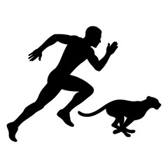 Athletic Sprinting Silhouette.eps