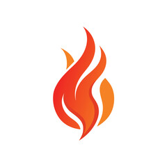Flame Abstract Logo Design Vector