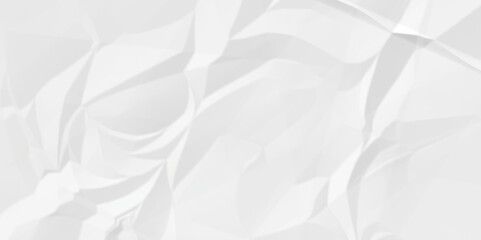 White crumple obsolete billboard rumple. wrinkle ripped creased white crumple aged closeup craft document grunge recycling paper background.	
