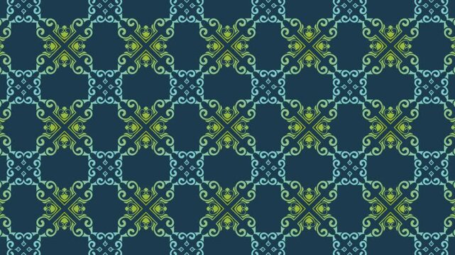 floral abstract pattern background animation