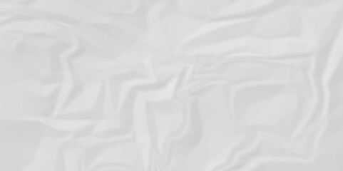 White crumple obsolete billboard rumple. wrinkle ripped creased white crumple aged closeup craft document grunge recycling paper background.	
