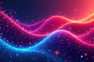 Abstract wavy lines, flowing curves, dynamic texture, motion, decor, gradient