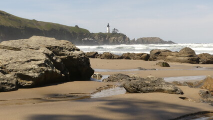 Yaquina Head Lighthouse in Newport, Oregon 