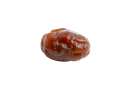 Natural sweet dried date on transparent background. Ideal for Ramadan, healthy snack, or organic food content. Generative AI